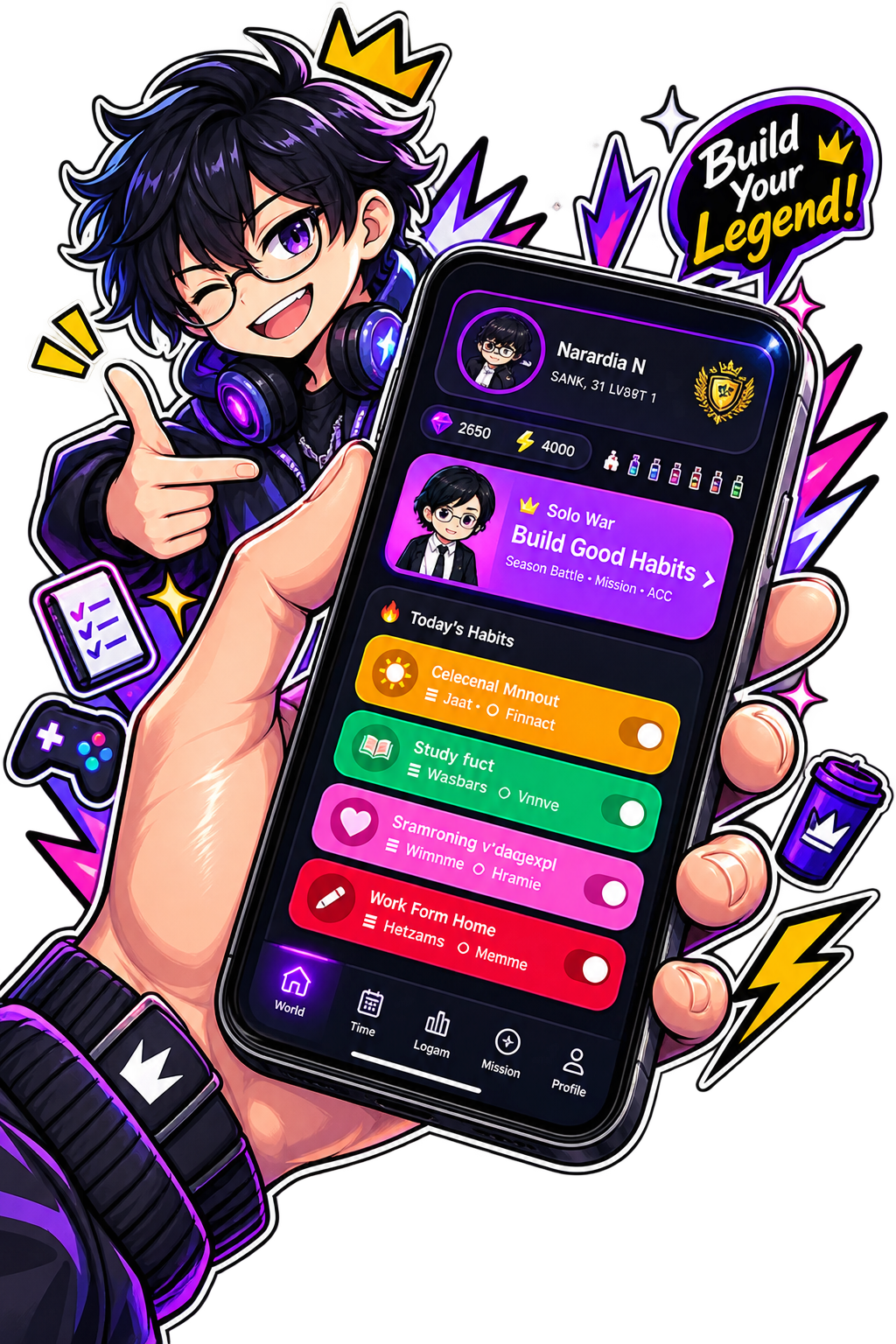 SoulArise mobile app preview on phone